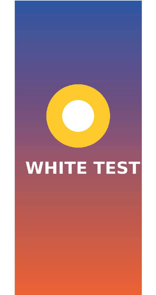 White layer test artwork